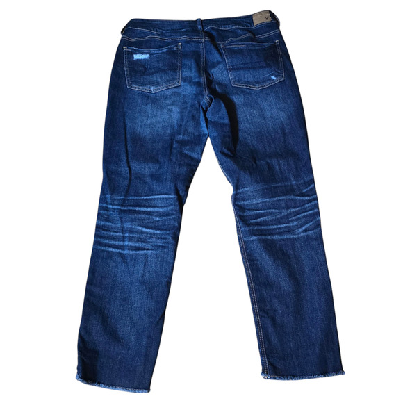 American Eagle Women's Tomgirl Super Stretch Button Fly Jeans, Size 12 - Picture 5 of 10